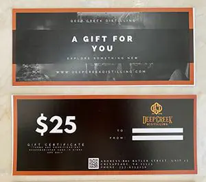 $25 Gift Certificate